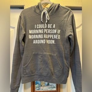 Gray Hooded Sweatshirt